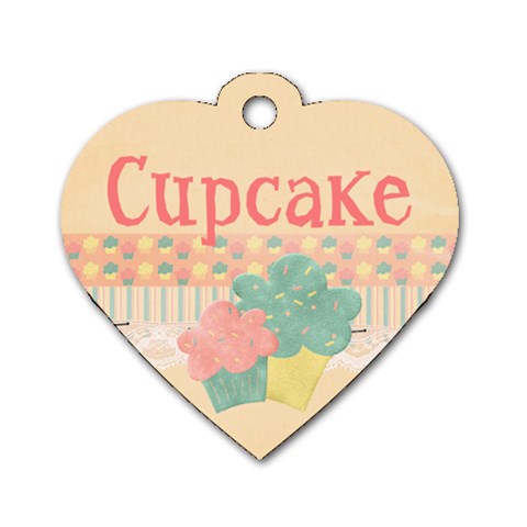 Cupcake Dog Tag By Tien Nguyen Front
