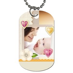 baby flower tag - Dog Tag (Two Sides) baby flower tag - Dog Tag (Two Sides)