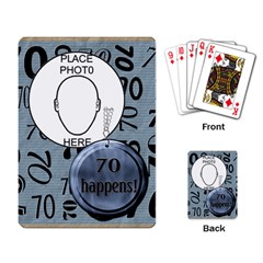70th Birthday Playing Cards
