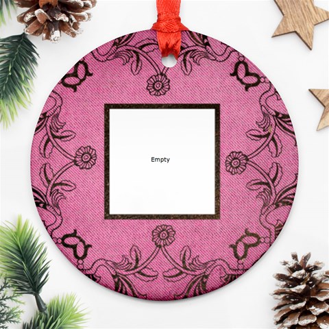 Pink Art Nuveau Ornament By Catvinnat Front