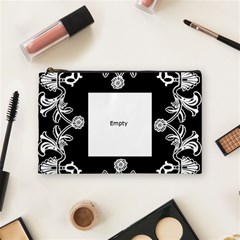 Art Nouveau Black & White Medium Cosmetic Bag
