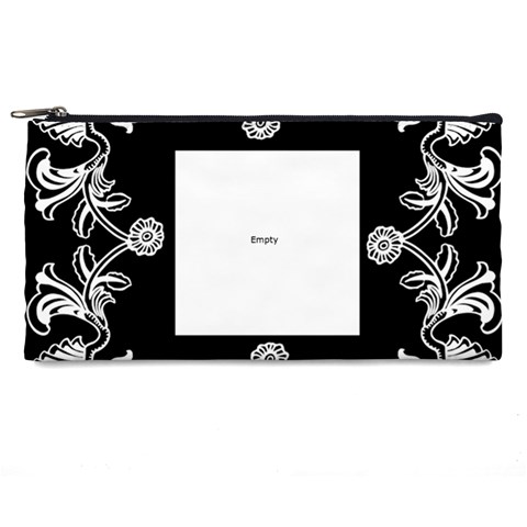 Art Nouveau Black & White Pencil Case By Catvinnat Front