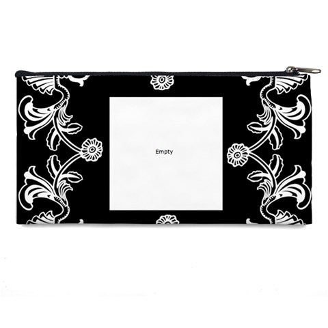 Art Nouveau Black & White Pencil Case By Catvinnat Back
