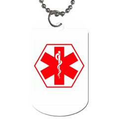 Medic Alert Dog Tag to customise the reverse with your text - Dog Tag (Two Sides) Medic Alert Dog Tag to customise the reverse with your text - Dog Tag (Two Sides)
