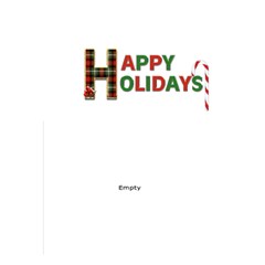 Happy Holidays Christmas Card - Greeting Card 5 x 7 Happy Holidays Christmas Card - Greeting Card 5 x 7