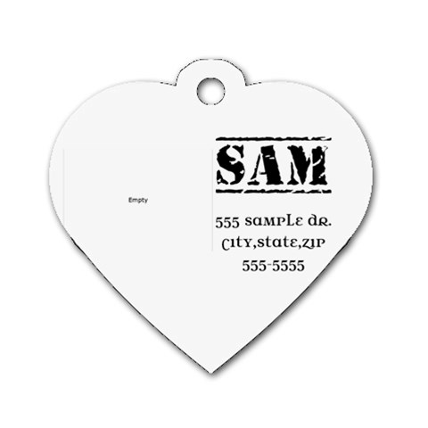 Dog Tag Sample #2 By Brooke Back