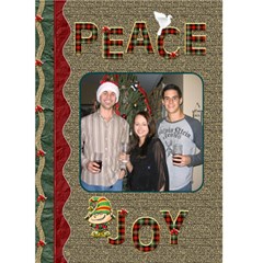 Peace and Joy Christmas Card - Greeting Card 5 x 7 Peace and Joy Christmas Card - Greeting Card 5 x 7