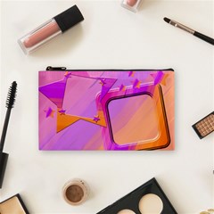 pink & orange stars - Cosmetic Bag (Small)