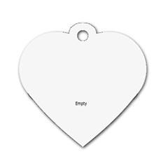 Backpack tag - Dog Tag Heart (Two Sides)