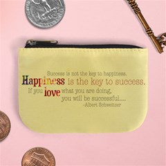 Mini Coin Purse-happiness Word Art