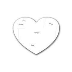 Baby Girl - Rubber Heart Coaster