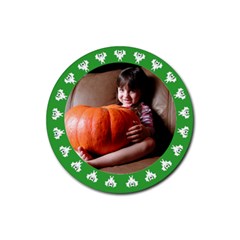 Halloween Green - Rubber Square Coaster