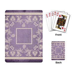 art nouveau purple lace playing cards - Playing Cards Single Design (Rectangle)