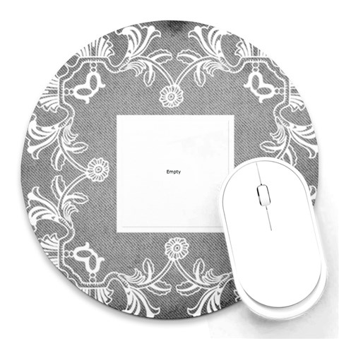 Art Nouveau Grey Lace 1 Mousemat By Catvinnat Front