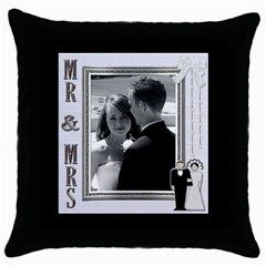 Mr & Mrs Pillow (5 styles) - Throw Pillow Case (Black) Mr & Mrs Pillow (5 styles) - Throw Pillow Case (Black)