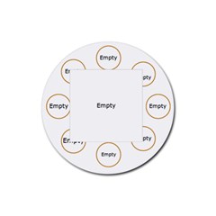 drink coaster round template - Rubber Round Coaster (4 pack)
