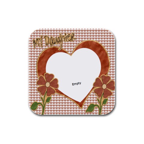 My Daughter Drink Coaster Template 4pk By Danielle Christiansen Front