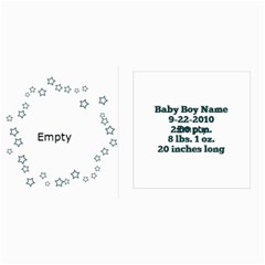 Baby Boy Stars Birth Announcement