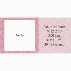 Baby Girl Pink Announcement