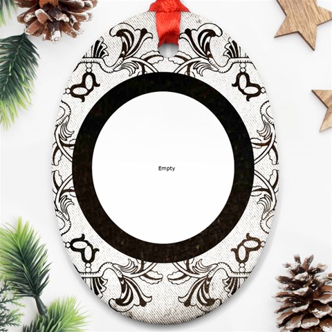 Art Nouveau Oreo Cookie Oval Ornament By Catvinnat Back