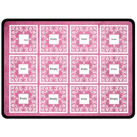 Art Nouveau Pink Lace Extra Large Fleece Blanet By Catvinnat 80 x60  Blanket Front