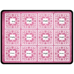 Art Nouveau Pink Lace Extra Large Fleece Blanet - 80  x 56  Fleece Blanket (Large)