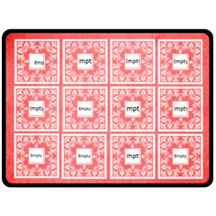 Art Nouveau red Lace Extra Large Fleece Blanet - 80  x 56  Fleece Blanket (Large)