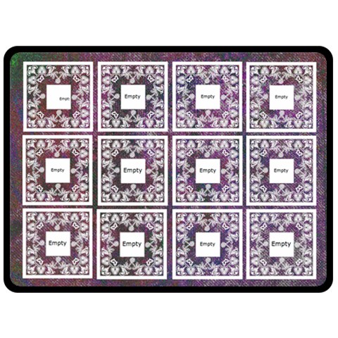 Art Nouveau Purple Lace Extra Large Fleece Blanet By Catvinnat 80 x60  Blanket Front