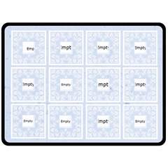 Art Nouveau blue Lace Extra Large Fleece Blanet - 80  x 56  Fleece Blanket (Large)