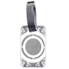 Grey Lace Luggage Tag