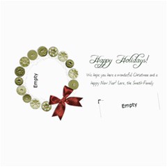 4x8 Horizontal Holiday Wreath Card