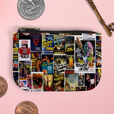 Old Horror Movies Coin Purse By Jorge Front