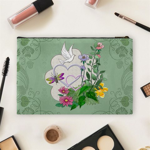 Pretty Green Large Cosmetic Bag By Lil Back