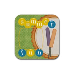 Tutti-Frutti Summer Rubber Coaster - Rubber Coaster (Square) Tutti-Frutti Summer Rubber Coaster - Rubber Coaster (Square)