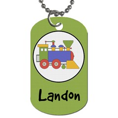 Train Dog Tag - Dog Tag (Two Sides) Train Dog Tag - Dog Tag (Two Sides)