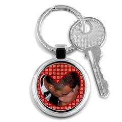 Red heart - Key chain - Key Chain (Round)