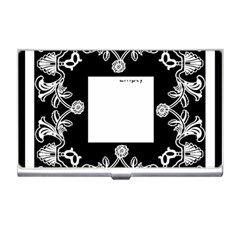 Art Nouveaublack & White Business Card Holder