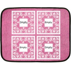Pink Baby Lace mini fleece - 35 x27  Fleece Blanket (Mini)
