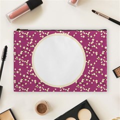 Cherry Blossoms Pink Cosmetics Bag - Large - Cosmetic Bag (Large)