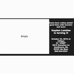 Hayden s 4th birthday invitation - 4  x 8  Photo Cards