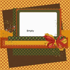 Autumn Frolic - ScrapBook Page 8  x 8 