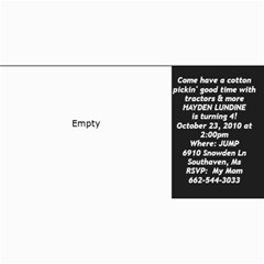 Hayden s 4th birthday invitation 2 - 4  x 8  Photo Cards