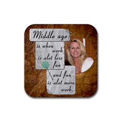 Middle Age Coaster #1 - Rubber Coaster (Square) Middle Age Coaster #1 - Rubber Coaster (Square)