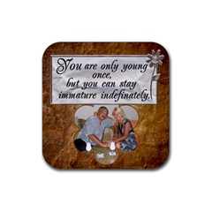 Middle Age Coaster #4 - Rubber Coaster (Square) Middle Age Coaster #4 - Rubber Coaster (Square)