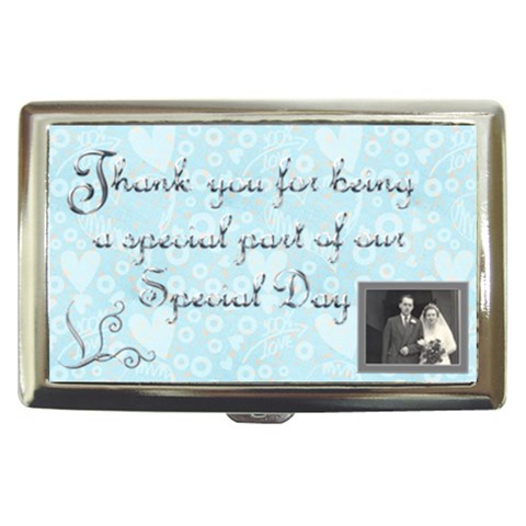 Wedding Favor Thanks Cigarette Money Case  By Catvinnat Front
