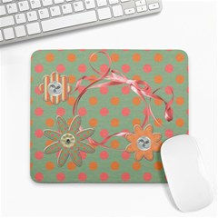 Flower mousepad - Large Mousepad