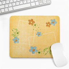 Orange flowers mousepad - Large Mousepad Orange flowers mousepad - Large Mousepad