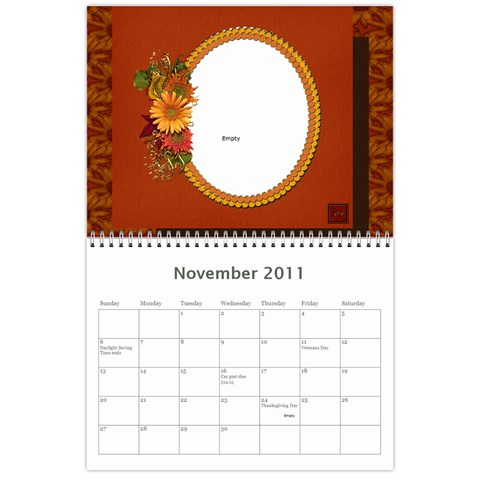 18 Mo Calendar Nov 2011