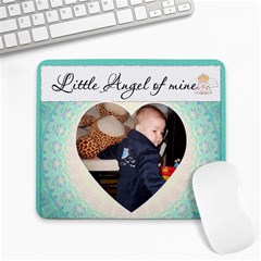 Little Angel Of Mine Blue Mousepad - Large Mousepad Little Angel Of Mine Blue Mousepad - Large Mousepad