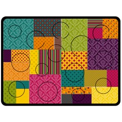 Bright Patterns Xl Fleece Blanket Collage